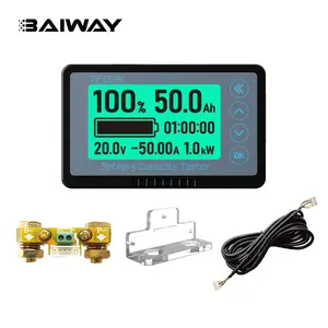 BW-TF03K 100V100A Universal LCD Mobil Asam Timbal Baterai Lithium Tingkat Kapasitas Indikator Tester Baterai Coulomb Monitor Meter