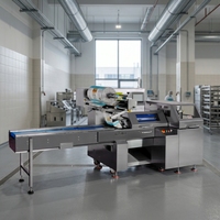 Machine d'emballage automatique RHZB600 pour bonbons durs, sucettes, barres chocolatées, biscuits, gâteaux et snacks