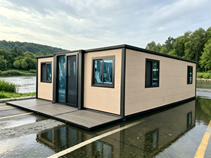 Maison conteneur extensible de luxe 2-3 chambres, maisons modulaires préfabriquées modernes avec salle de bain, villa en acier portable pour habitation - Product Image 2