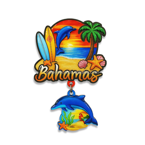 Imanes de Madera Personalizados con Recuerdos de Islas <span class=keywords><strong>Caribe</strong></span>ñas, Imanes de Refrigerador de MDF con Impresión UV de Doble Capa - Product Image 6