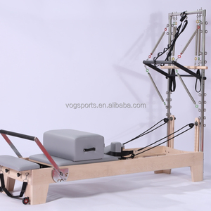 Reformer Pilates en érable massif, durable, portable et <span class=keywords><strong>de</strong></span> haute qualité pour studio et domicile avec système <span class=keywords><strong>de</strong></span> demi-tourneuse réglable - Product Image 6
