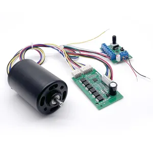 Bldc Motor Hoog Vermogen Hoge Rpm Lange Levensduur 12vdc 24vdc Aangepaste Borstelloze Motoren