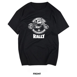 <span class=keywords><strong>T</strong></span>-<span class=keywords><strong>shirt</strong></span> a maniche corte da ciclismo da uomo, abbigliamento da lavoro per motociclisti, stampa serigrafica, motivo teschi in cotone puro nero per strada - Product Image 4