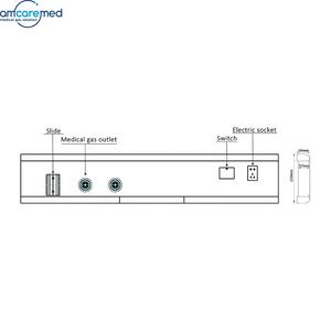NTC200 Bed Head Units Ziekenhuis Bed Head Panel Prijs - Product Image 3