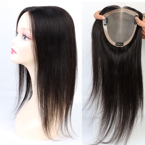 ライトブラウンリアルヒューマンヘアシルクトッパー3 #-レースベース5X5インチシルクベースファインバージンナチュラルヘアカツラ女性用 - Product Image 6