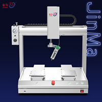 Robot de distribution de colle industriel programmable Leadshine à double station rotative, moteur à 3 axes