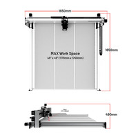 20% de réduction BulkMan3D Kit complet CNC à entraînement par vis sans fin double axe X, contrôleur XPROV5, moteurs en boucle ouverte 2.45N.m pour routeur à bois
