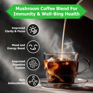 Wholesale Price Mushroom Coffee Powder Immunity & Brain Booster Coffee Support Clarity and Focus Mushroom <b>Supplement</b> Drink - Product Image 3