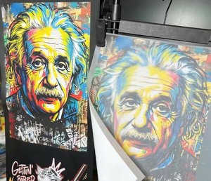 Film de transfert thermique DTF Pop Art personnalisé, autocollants colorés Street Art pour T-shirts, prêts à presser, autocollant thermocollant PET Caoutchouc - Product Image 1