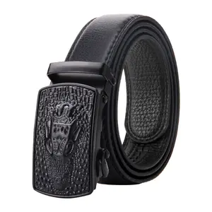 New Male PU Belt Men's Automatic Buckle Leather Waist Belts