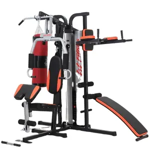 Entrenador multifuncional comercial, equipo de gimnasio, 3 estaciones, gran oferta