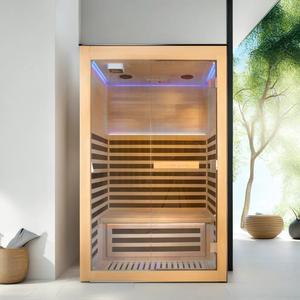 Hot Sellers Solid Wood Hemlock Sauna wholesale Home Corner Infrared Sauna