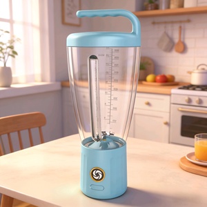 Mixeur portable électrique rechargeable par USB, 1000 ml, 6 lames, commande à un bouton, pour smoothies, cuisine, voyage, usage quotidien - Product Image 1