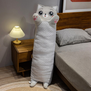 Allogogo, juguetes para bebés y niños, <span class=keywords><strong>Gato</strong></span> suave, almohada de felpa grande para abrazar, dibujos animados, <span class=keywords><strong>Gato</strong></span> largo, patas de gatito, almohada de felpa para dormir, juguetes de animales de peluche - Product Image 2