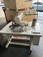 Machine à coudre industrielle Juki 3200 d'occasion, à commande numérique, simple aiguille, avec coupe-fil intégré, pour boutonnières et œillets