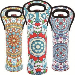 Neoprene Wine <b>Bottle</b> Cooler Bag Blank Holder and Tote Carrier for Various <b>Bottles</b> - Product Image 5