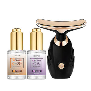 Set de Sérum 3 en 1 Marque Privée Soins de la Peau Visage Vitamine C Sérum Blanchissant Rétinol Sérum Anti-Rides Vente en Gros Avec Masseur - Product Image 1