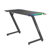 Table de jeu Beisijie Fashion Gaming, bureau avec éclairage LED RGB, haute qualité, prix de gros, table de jeu blanche.