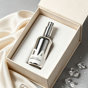 Flacon pulvérisateur <span class=keywords><strong>de</strong></span> <span class=keywords><strong>parfum</strong></span> en verre électroplaqué argenté <span class=keywords><strong>de</strong></span> haute qualité, flacon <span class=keywords><strong>de</strong></span> brume cosmétique pour huile essentielle avec bouchon - Product Image 1