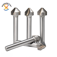 Mèches de toupie CNC personnalisées OEM Foret en carbure à rainure en V 3D Diamètres de tige de 1/4 pouces Fraise à bois en acier rapide Fraiseuse en bout