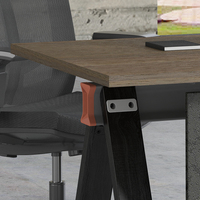 Luxe moderne en forme de L directeur général patron bureau de poste de travail en bois meubles de bureau ensemble de Table gestionnaire bureau exécutif