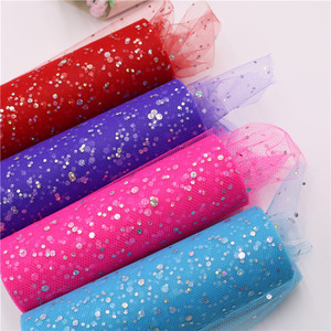 Rotolo di Rete Americana in Poliestere 15cm*10 Yards con Glitter Laser, per Gonne Tutu, Fiocchi a Farfalla, Decorazioni Natalizie e Matrimoniali CN/FUJ - Product Image 4