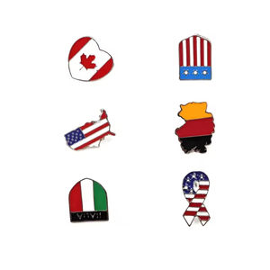 Pin de Esmalte Metálico con Diseño de Bandera Nacional, Broche de Estilo Creativo, Productos de Tendencia <span class=keywords><strong>2025</strong></span>, Novedades, Técnica de Fundición - Product Image 2