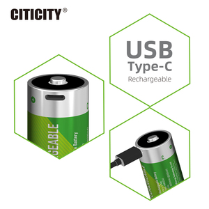 Batería Recargable CITICITY de 1.5V y 3000mAh, Tamaño C, Precargada, Baja Autodescarga, Más de 1000 Ciclos para Dispositivos Electrónicos Domésticos - Product Image 1
