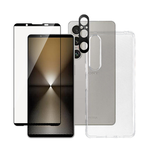 Protector de pantalla de vidrio templado antiarañazos 3 en <span class=keywords><strong>1</strong></span> Silk Full Glue 2.5D 9H para <span class=keywords><strong>Sony</strong></span> <span class=keywords><strong>Xperia</strong></span> <span class=keywords><strong>Pro</strong></span> I <span class=keywords><strong>1</strong></span> 5 10 II III IV L3/4 <span class=keywords><strong>Pro</strong></span> I - Product Image 1