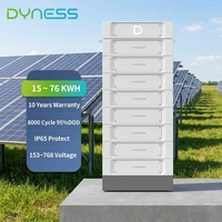 وحدة بطارية Dyness STACK100 51.2 فولت 100 أمبير ساعة LiFePO4 عالية الجهد ESS 15.36-76.8 كيلوواط ساعة 8000+ دورة شحن