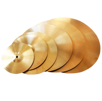 Alloy Drum Cymbals 8/10/12/14/16/18/20 Inch, Professional Jazz Drum Cymbal Set for Drum Kit Percussion Instrument