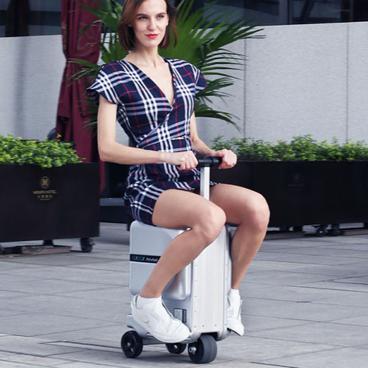 Airwheel Scooter Luggage SE3miniT Smart Travel Luggage Aluminum Alloy Frame Ride on Luggage Suitcase USB Charging Ports