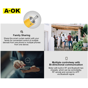 A-<span class=keywords><strong>OK</strong></span> AM25 Motor Tubular con Sensor Moderno y Batería Integrada, Compatible con Matter Smart <span class=keywords><strong>Home</strong></span>, Funciona con HomeKit y <span class=keywords><strong>Google</strong></span> - Product Image 6