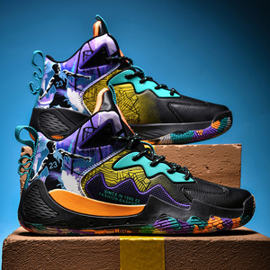 Baskets décontractées pour hommes de haute qualité Rétros chaussures de <span class=keywords><strong>basket</strong></span>-ball de sport respirantes à la mode en caoutchouc d'extérieur pour hommes - Product Image 5