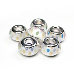 Venta al por mayor Big Hole Chamilia Beads Lampwork Glass Bead para DIY pulsera fabricación de joyas - Product Image 3