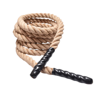 Corde de combat en jute de 1,5 et 2 pouces de diamètre, longueurs de 30, 40 et 50 pieds, cordes robustes pour entraînement à domicile, équipement de fitness et d'exercice