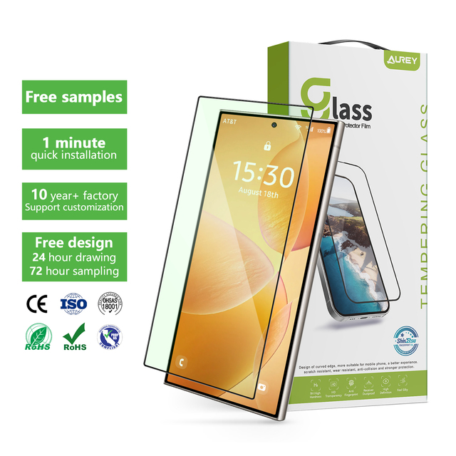 Factory Anti Blue Light Anti-Reflective Uv Empered Glass Screen Protector for Mobile Phone for samsung S21 S22 S23 S24 S25ultra