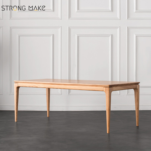 <span class=keywords><strong>Tavolo</strong></span> da Pranzo Nordico Rettangolare per <span class=keywords><strong>Cucina</strong></span> Tradizionale <span class=keywords><strong>Marrone</strong></span> Minimalista Lussuoso Moderno in Legno per 4-6 Persone - Product Image 1