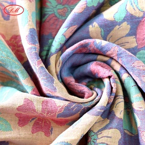 Wide Width Yarn Dyed Flower <strong>100</strong>% <strong>Cotton</strong> Jacquard Double Layer <strong>Gauze</strong> Woven Fabric for Sleepwear Dress Blouse Baby Carrier - Product Image 5