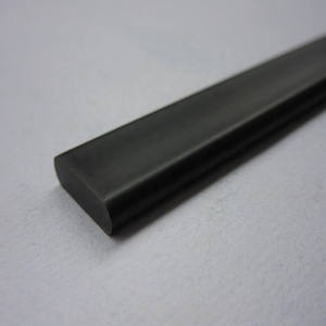 블랙 컬러 PVC 비닐 플라스틱 하드 PVC 스트립 평면 폭 15mm, 두께 4mm
