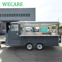 Wecare chariot hot-dog électrique foodtruck EU ice cream food truck restauration food van remorque cuisine entièrement équipée