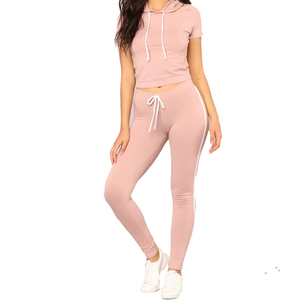 Femmes Sport ensembles court crop top et sans pieds pantalons dames ensembles de <span class=keywords><strong>yoga</strong></span> super <span class=keywords><strong>doux</strong></span> Tennis Temps - Product Image 4