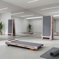 Tapis roulant électrique pliable portable pour usage domestique et commercial, inclinaison manuelle, écran LED, télécommande, vitesse 1-6 km/h, acier, cardio