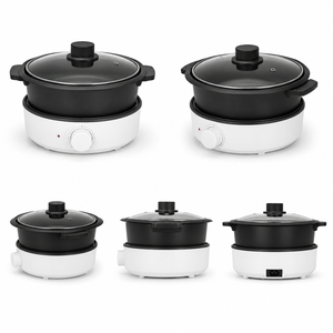 Olla Eléctrica Multifuncional con Recubrimiento Antiadherente y Placas Desmontables para una Cocina Saludable en Casa - Product Image 2