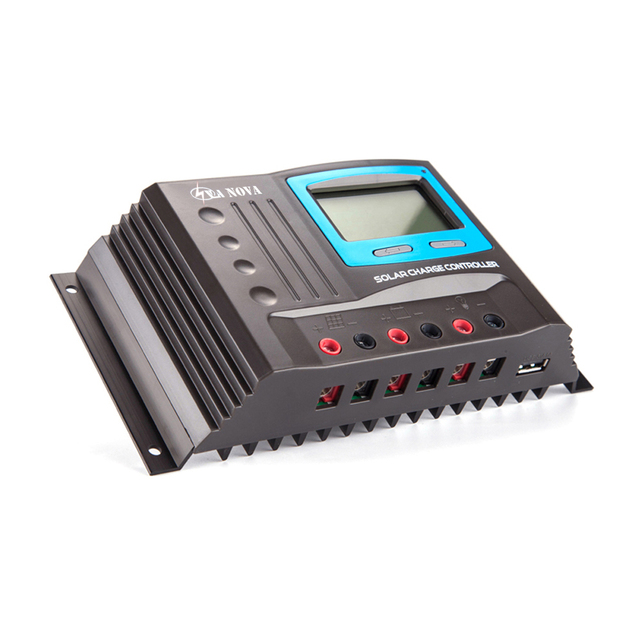 PWM Solar Controller 30A/40A/60A/100A Lighting Controller for 12v 24v 48v Solar Panel Battery Charging