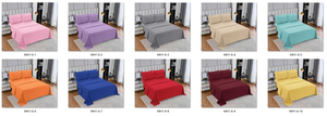 Juego de Sábanas de 6 Piezas de Color Sólido al por Mayor, Ropa de Cama Suave al Tacto de Algodón con 4 Fundas de Almohada - Product Image 6