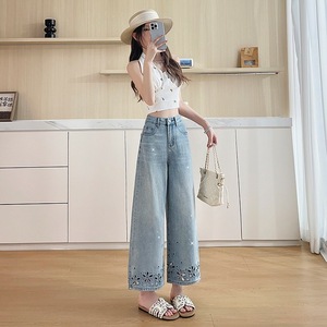 Shorts <span class=keywords><strong>de</strong></span> <span class=keywords><strong>mezclilla</strong></span> casuales <span class=keywords><strong>de</strong></span> pierna recta con corte real para <span class=keywords><strong>mujer</strong></span>, novedad <span class=keywords><strong>de</strong></span> verano 2026, <span class=keywords><strong>de</strong></span> talle <span class=keywords><strong>alto</strong></span> con bordado y adornos <span class=keywords><strong>de</strong></span> pedrería. - Product Image 1