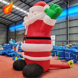 Modè<span class=keywords><strong>le</strong></span> géant gonflable de bonhomme de neige et de <span class=keywords><strong>Père</strong></span> Noël pour publicité extérieure commerciale de haute qualité, idéal pour les fêtes de Noël - Product Image 5