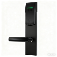 Système de serrure d'hôtel Elock, serrure de porte d'hôtel intelligente RFID en noir