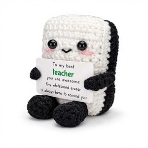 Lehrergeschenk Mini Baumwoll-Häkel-Whiteboard-Radierer - Lehrertag Dankeschön-Geschenk für <span class=keywords><strong>Professor</strong></span>/Trainer Schüler Schreibtisch-Dekoration - Product Image 1